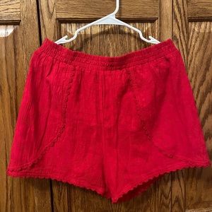 Mi Ami - Shorts - Red - Size:LARGE
